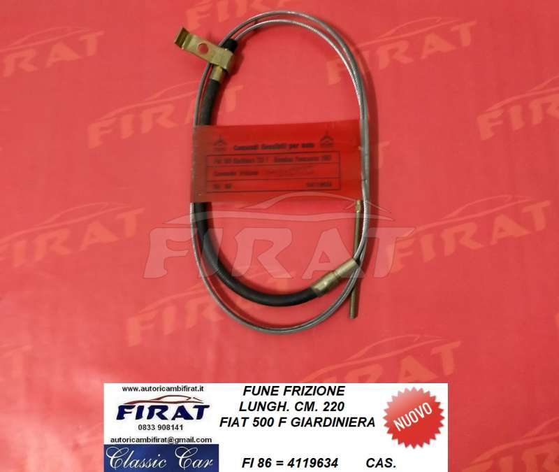 FUNE FRIZIONE FIAT 500 F GIARDINIERA (86)